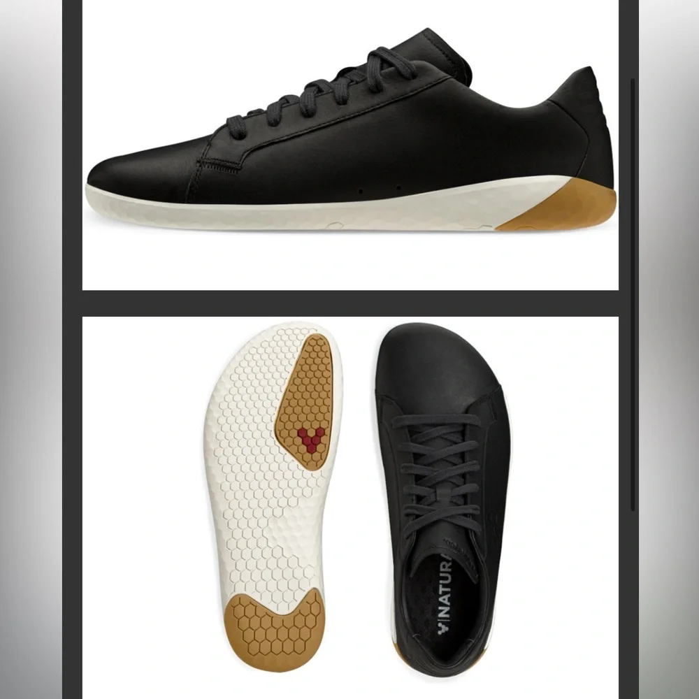 Vivo Barefoot Black Leather Shoes - Picture 3 of 15